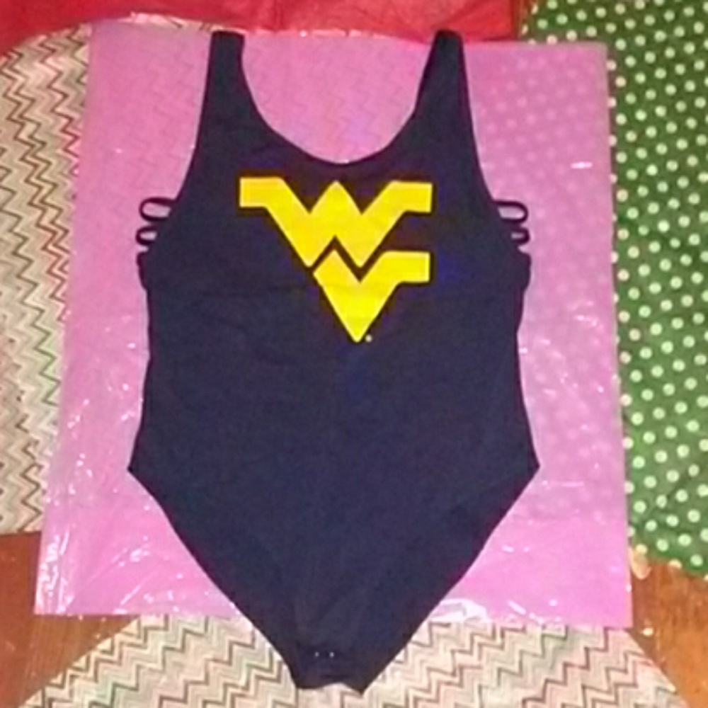 Victoria's Secret WV blue & yellow snap bodysuit - Picture 1 of 8